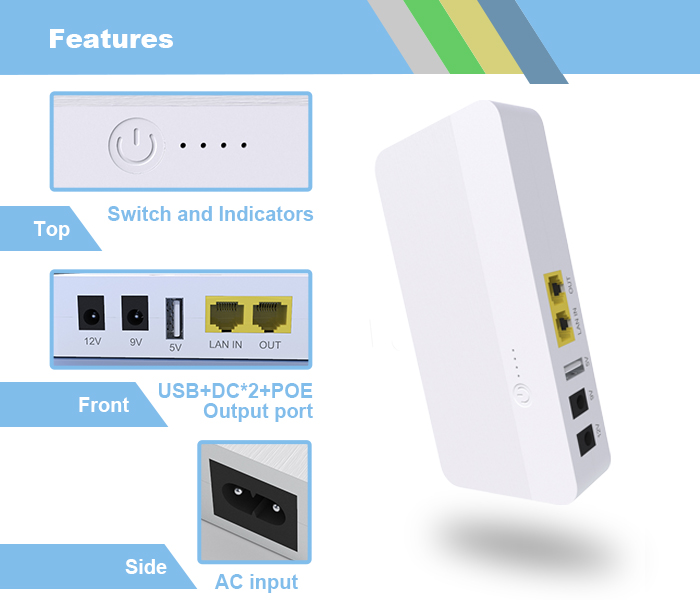 UPS mini ups for POE devices